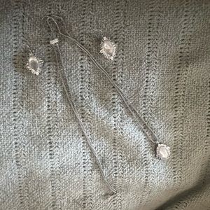 Kendra Scott Adjustable Necklace with Matching Earrings